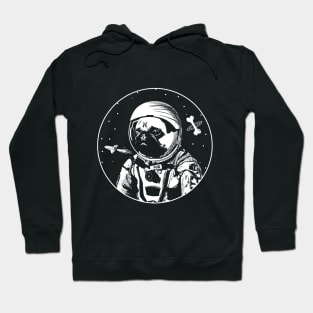 Astronaut Pug The Space Dog Hoodie